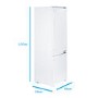 electriQ 269 Litre 70/30 Integrated Fridge Freezer - White