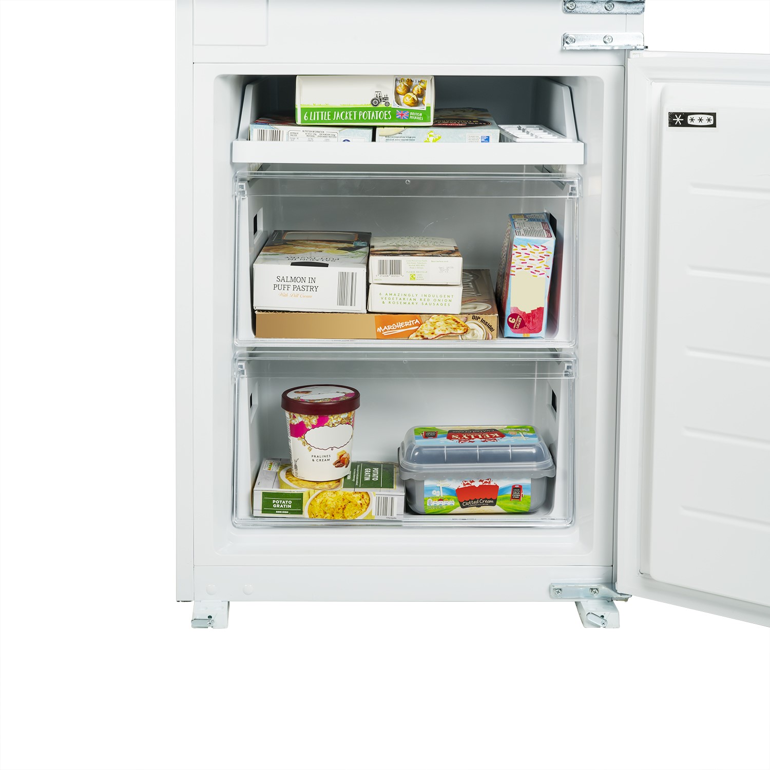 Electriq 269 Litre 70 30 Integrated Fridge Freezer White Eqintff7030 Appliances Direct Electriq 269 Litre 70 30 Integrated Fridge Freezer White Eqintff7030 Appliances Direct