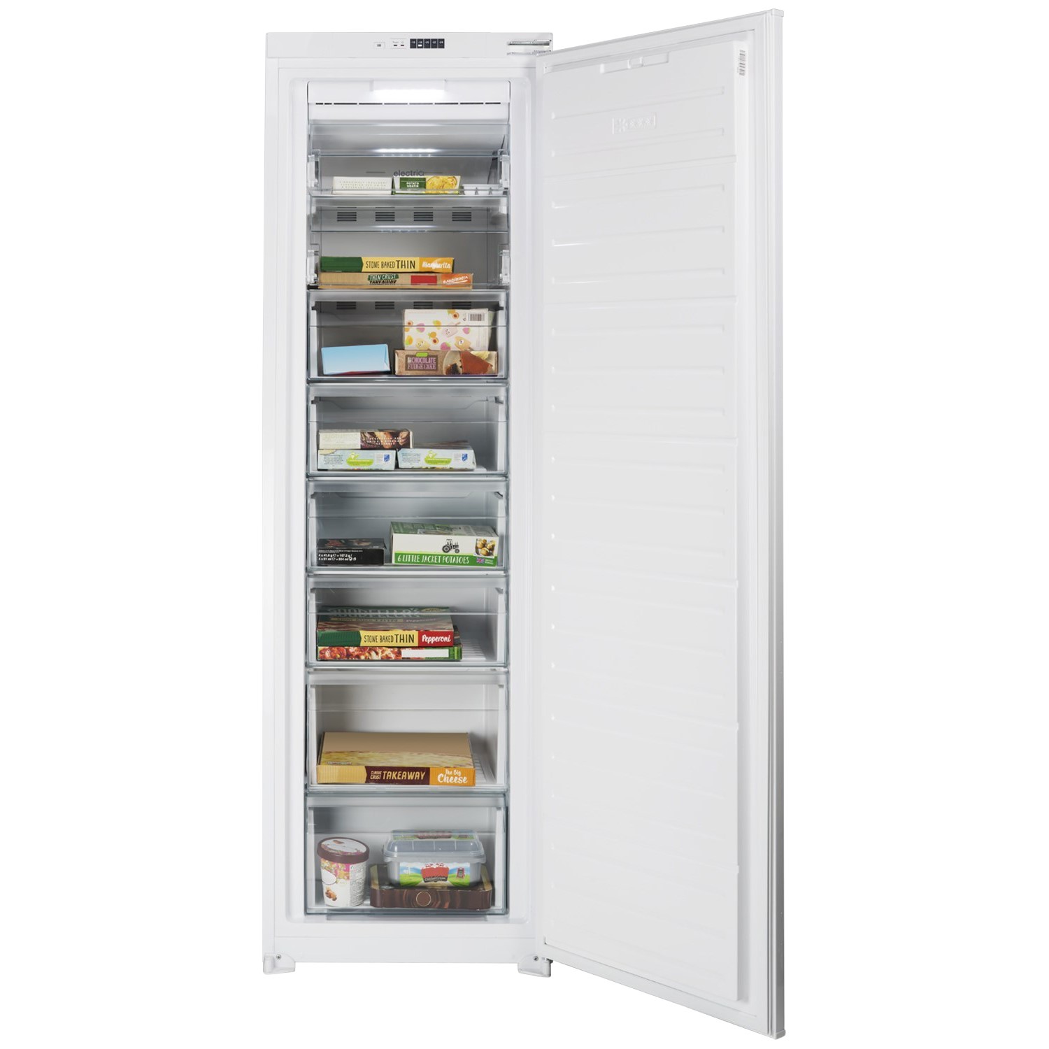 electriQ 197 Litre Integrated In Column Freezer