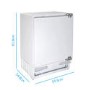 electriQ 115 Litre Integrated Under Counter Fridge
