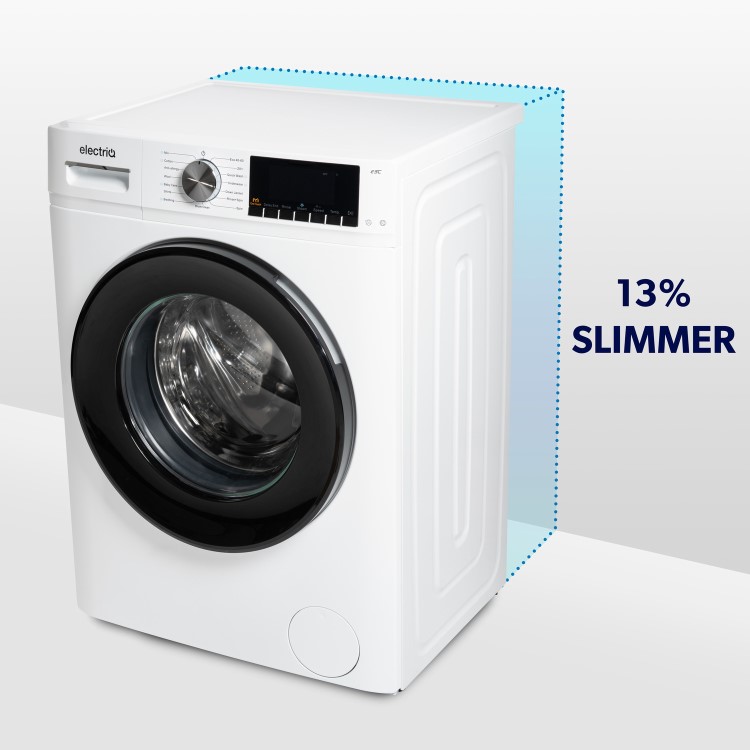 electriQ 10kg 1400rpm Washing Machine - Quiet A-Rated - White