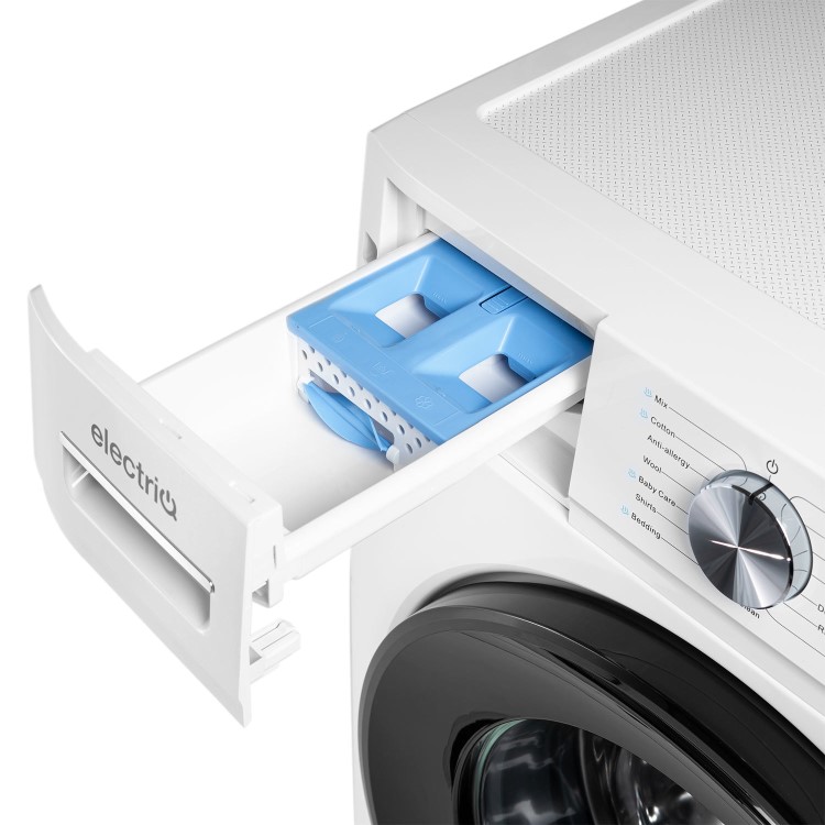 Refurbished electriQ eQMWM8KGFLA Freestanding 8KG 1400 Spin Washing Machine White