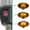 GRADE A2 - electriQ Mushroom Style Electric Infrared Patio Heater - Silver