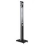 electriQ Freestanding Electric Patio Heater - 1.8kW with 5 Heat Settings Remote and Light