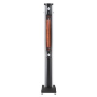 Refurbished electriQ Freestanding Electric Patio Heater - 1.8kW with 5 Heat Settings Remote and Light