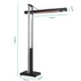 electriQ Freestanding Electric Patio Heater - 1.8kW with 5 Heat Settings Remote and Light