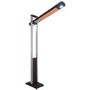 electriQ Freestanding Electric Patio Heater - 1.8kW with 5 Heat Settings Remote and Light