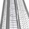 electriQ Pyramid Flame Tower Outdoor Gas Patio Heater - Grey Rattan