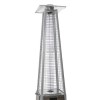 electriQ Pyramid Flame Tower Outdoor Gas Patio Heater - Brown Rattan