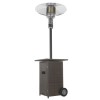 electriQ Mushroom Outdoor Gas Patio Heater - Brown Rattan