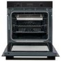electriQ Self Cleaning Electric Single Oven with Air Fry Function - Black