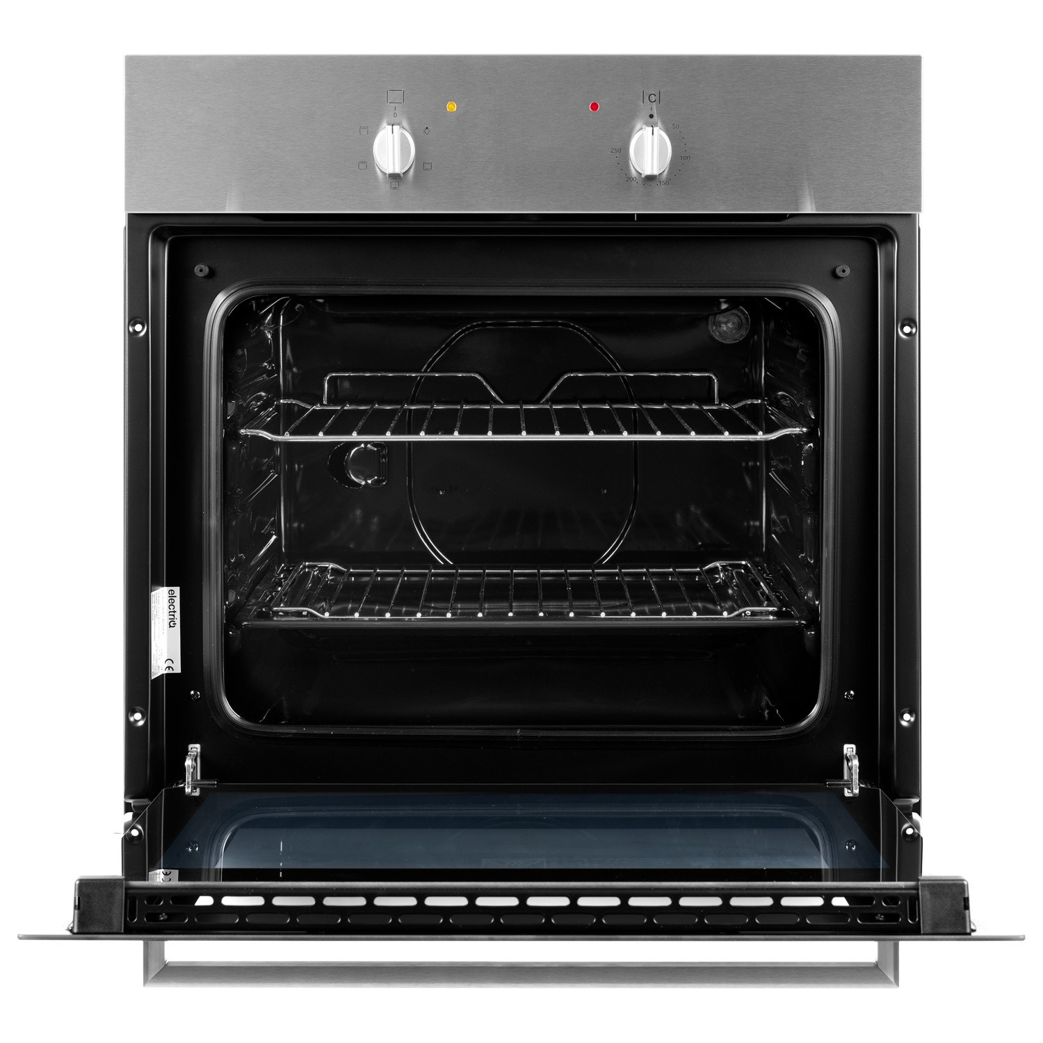electriQ 60cm 4 Zone Ceramic Hob & 65L Electric Single Oven Pack