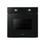 GRADE A2 - electriQ 70 litre 6 Function Built in Electric Static Single Oven in Black  - Supplied with a plug 