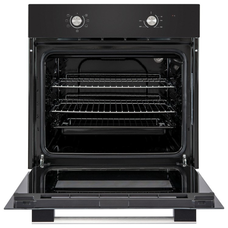 GRADE A1 - electriQ Single Oven and Ceramic Hob Pack - Black