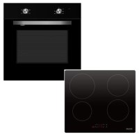 electriQ M1 Built-in Oven with Touch Control Induction Hob - Black