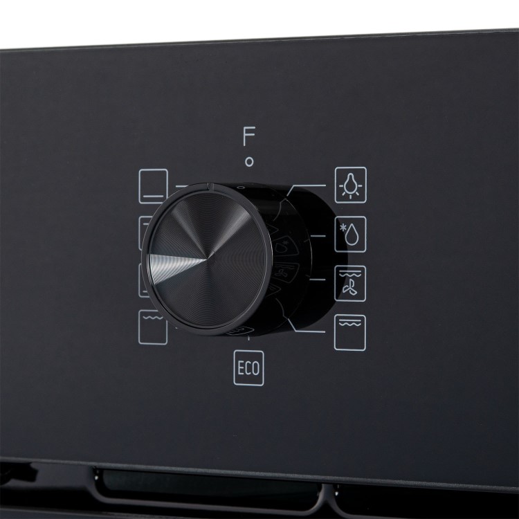 electriQ Fan Assisted Single Oven with Side Opening Door - Black