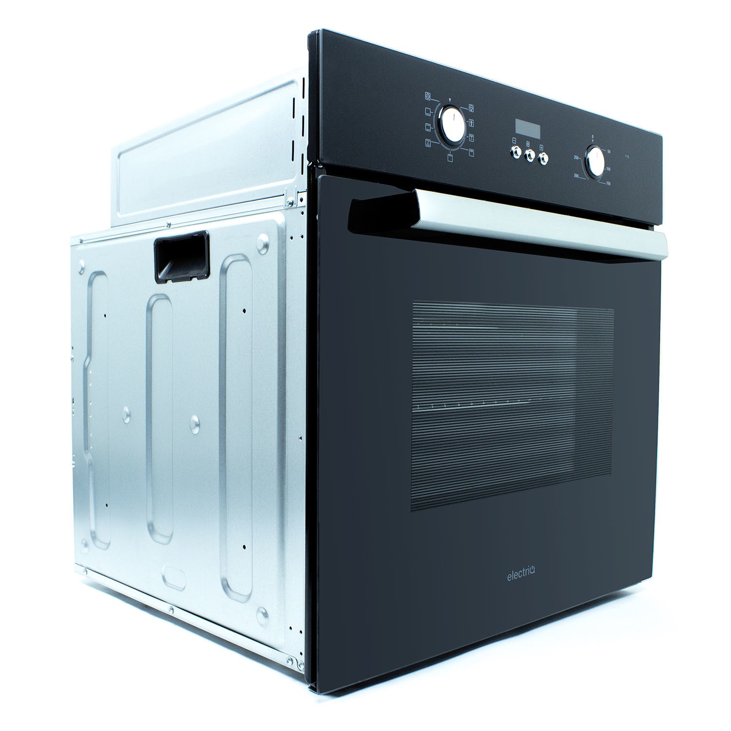 electriQ 65L 9 Function Plug In Electric Fan Single Oven Black EQOVENM3 Appliances Direct