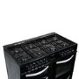 GRADE A2 - electriQ 100cm Dual Fuel Range Cooker - Black