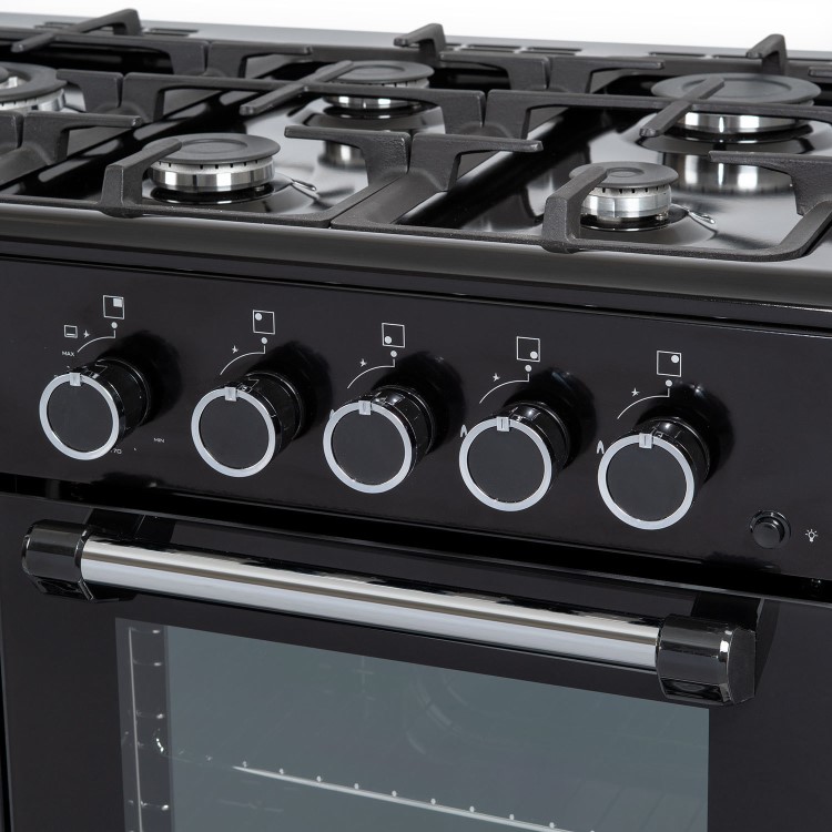 electriQ 100cm Gas Range Cooker – Black