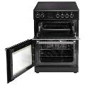 Refurbished electriQ EQRANGE60CDC 60cm Double Oven Electric Cooker Cream