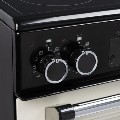 Refurbished electriQ EQRANGE60CDC 60cm Double Oven Electric Cooker Cream