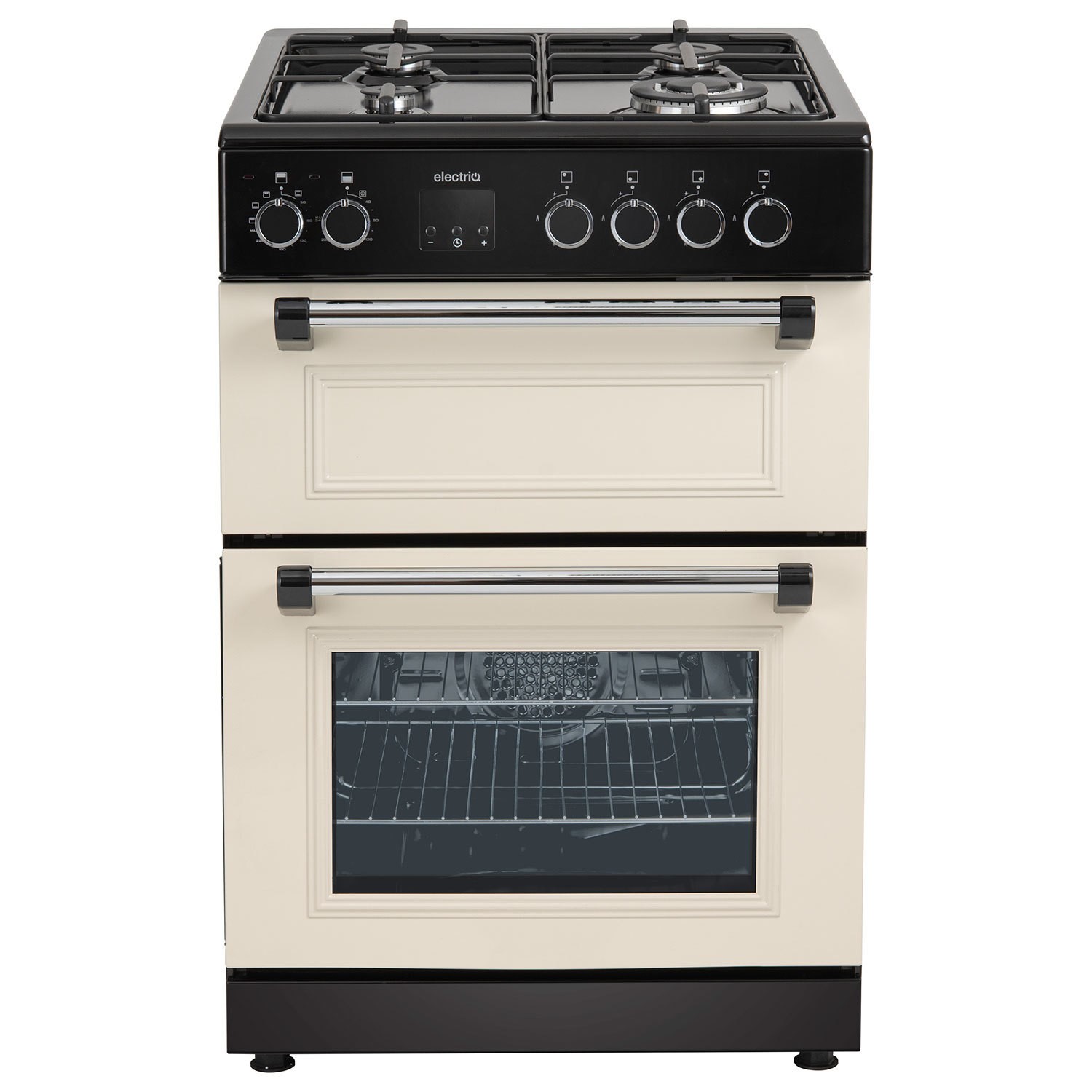 Electriq 60Cm Double Oven Dual Fuel Cooker  MFC1-6403ZEWSP