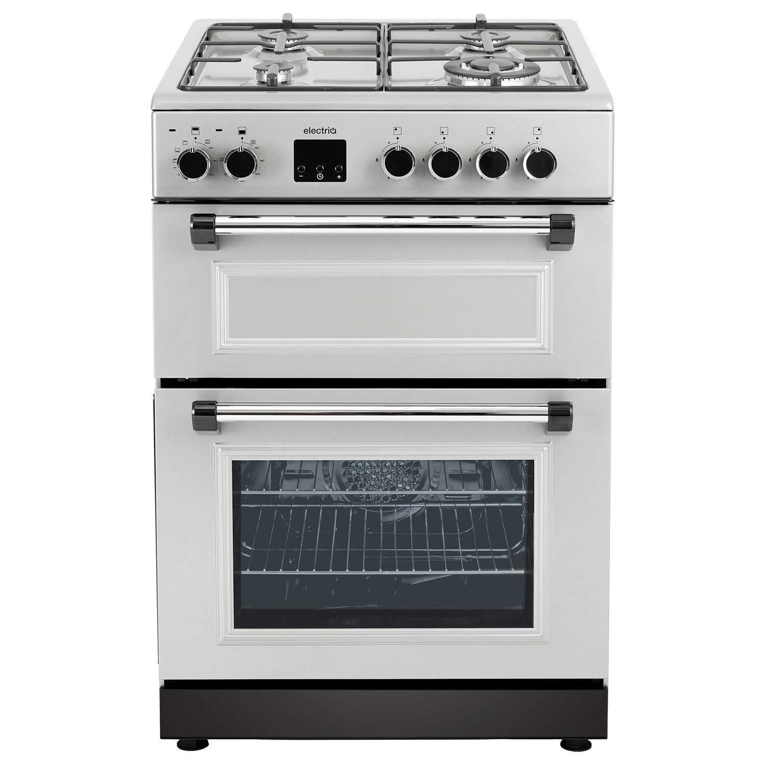 Electriq 60Cm Double Oven Dual Fuel Cooker  MFC1-6403ZEWGS