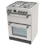 Refurbished 60cm Double Oven Dual Fuel Cooker - Silver