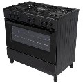 Refurbished electriQ EQRANGE90DFK 90cm Single Cavity Dual Fuel Range Cooker Black