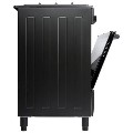 Refurbished electriQ EQRANGE90DFK 90cm Single Cavity Dual Fuel Range Cooker Black