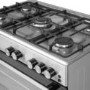 electriQ 90cm Gas Single Oven Range Cooker - Stainless Steel