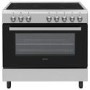 Refurbished electriQ EQRANGE90SINDX 90cm Single Cavity Induction Range Cooker Stainless Steel