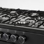 Refurbished electriQ EQRANGEDF100BLK 100cm Dual Fuel Range Cooker Black