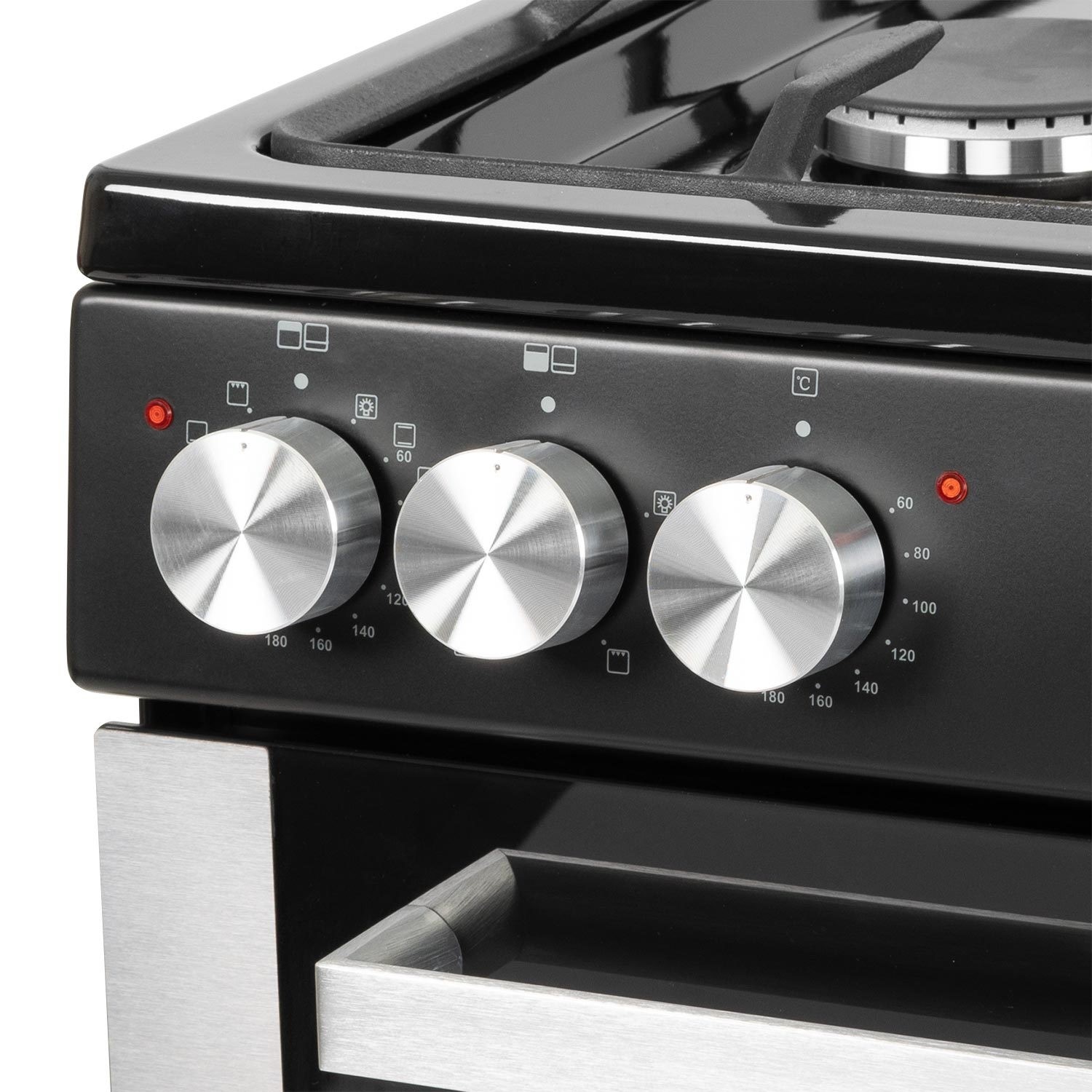 electriQ 100cm Dual Fuel Range Cooker - Stainless Steel EQRANGEDF100SS