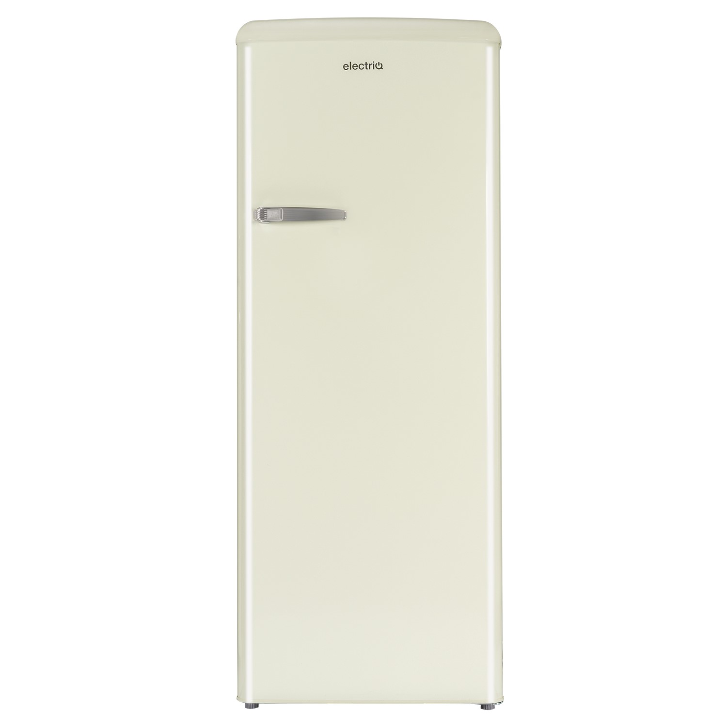 Refurbished electriQ EQRETROFSFRIDGECREAM Freestanding 194 Litre Fridge Cream