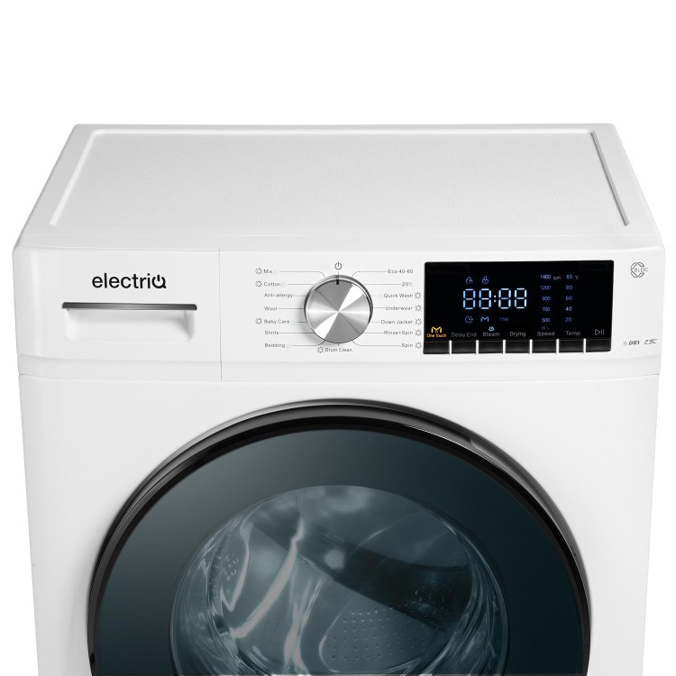 GRADE A2 - electriQ 10kg Wash 6kg Dry 1400rpm Washer Dryer - White