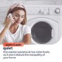electriQ 10kg Wash 6kg Dry 1400rpm Washer Dryer -Quiet, Steam - White