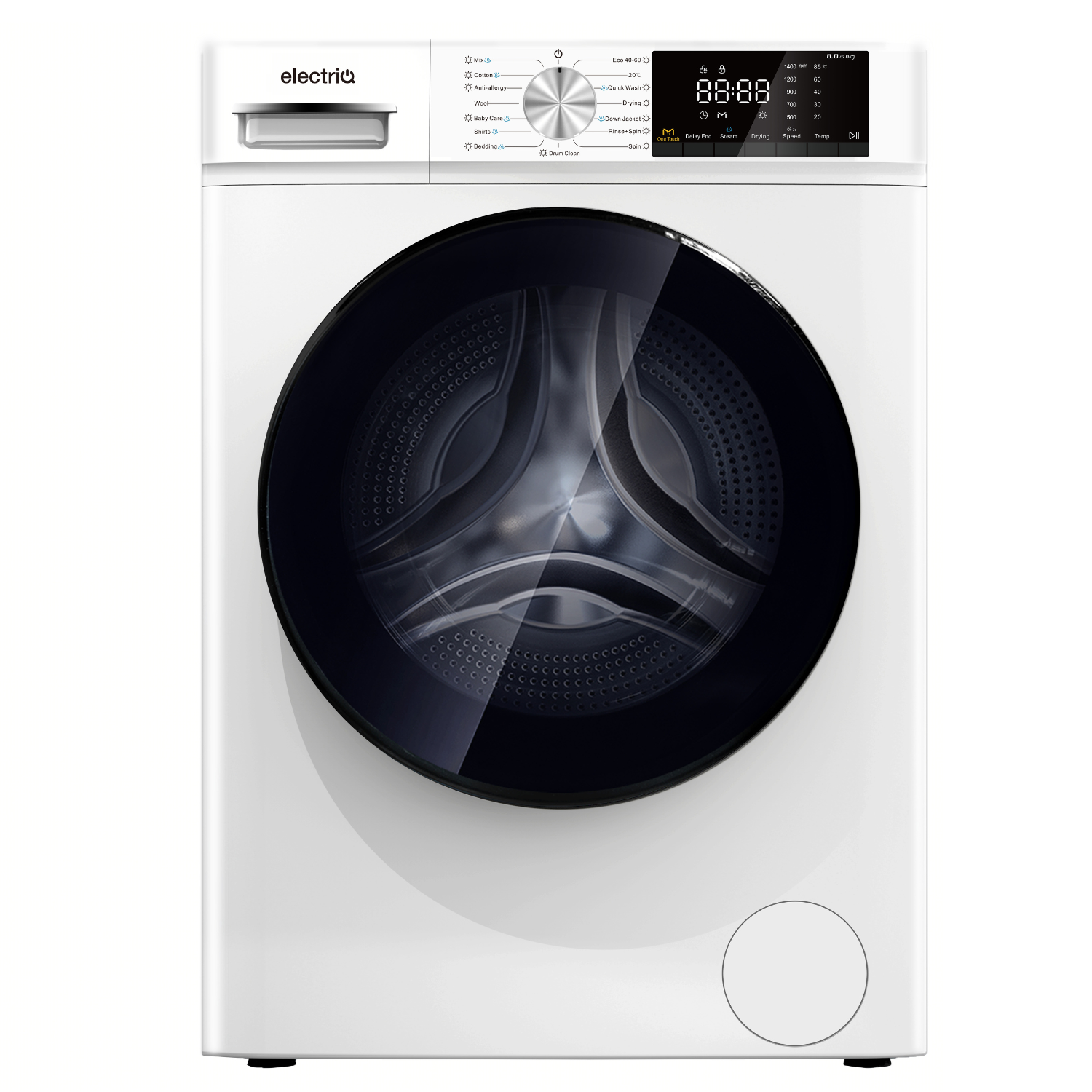 Electriq 8Kg Wash 5Kg Dry 1400Rpm Washer Dryer Quiet Energy Saving  MG80-E14586BHAD