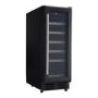 GRADE A1 - electriQ 30cm Wide 18 Bottle Wine Cooler - Black