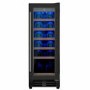 Refurbished electriQ EQWINE30BL Freestanding 18 Bottle Single Zone Wine Cooler Black