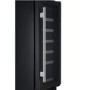 GRADE A1 - electriQ 30cm Wide 18 Bottle Wine Cooler - Black