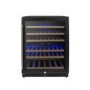 Refurbished electriQ EQWINE60BLFDZ Freestanding 51 Bottle Dual Zone Wine Cooler Black