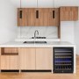 electriQ 51 Bottle Capacity Full Range Dual Zone Wine Cooler - Black