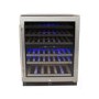 GRADE A2 - ElectrIQ 60cm Wine Cooler Full Range Dual Zone - Stainless Steel