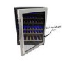 GRADE A2 - ElectrIQ 60cm Wine Cooler Full Range Dual Zone - Stainless Steel