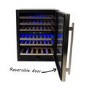 GRADE A2 - ElectrIQ 60cm Wine Cooler Full Range Dual Zone - Stainless Steel