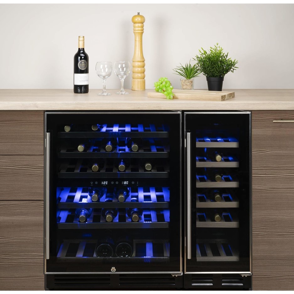 under counter wine cooler dimensions