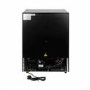 electriQ 36 Bottle Capacity Full Range Dual Zone Under Counter Wine Cooler - Black