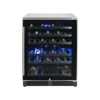 Refurbished electriQ EQWINECH60 Freestanding 51 Bottle Dual Zone Under Counter Wine Cooler