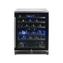 Refurbished electriQ EQWINECH60 Freestanding 51 Bottle Dual Zone Under Counter Wine Cooler